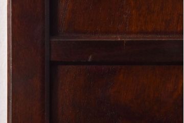 アンティーク雑貨　中古　北海道民芸家具　シックな色合いの屑箱(ごみ箱)(1)