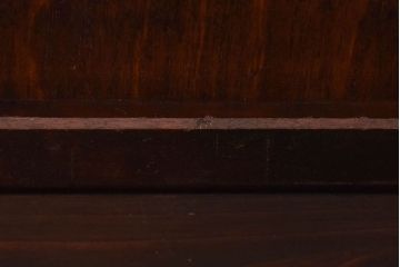 アンティーク雑貨　中古　北海道民芸家具　シックな色合いの屑箱(ごみ箱)(1)