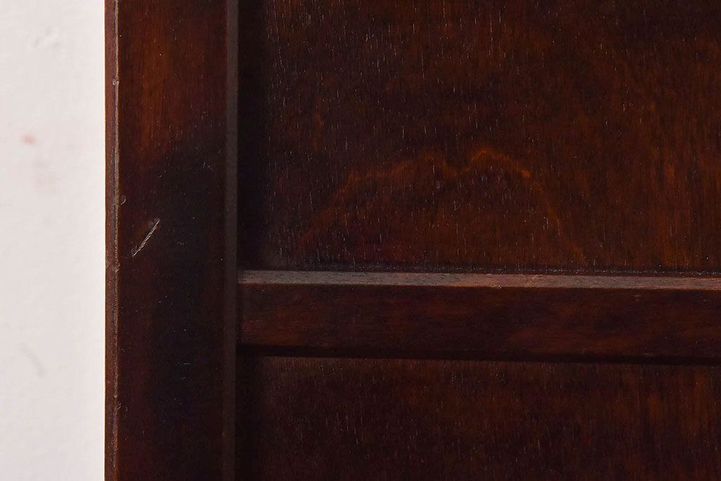 アンティーク雑貨　中古　北海道民芸家具　シックな色合いの屑箱(ごみ箱)(1)