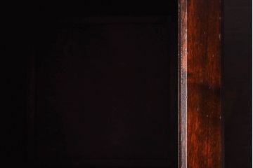 アンティーク雑貨　中古　北海道民芸家具　シックな色合いの屑箱(ごみ箱)(2)