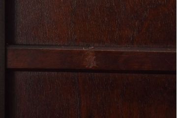 アンティーク雑貨　中古　北海道民芸家具　シックな色合いの屑箱(ごみ箱)(2)