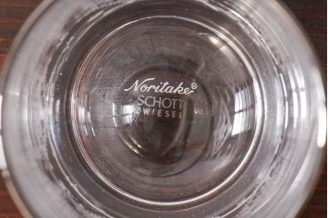未使用品　ノリタケ(Noritake)　SCHOTT　ZWIESEL(ショット・ツヴィーゼル)　タンブラーペアセット(銀彩)(グラス、コップ)