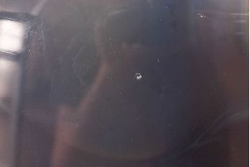 アンティーク雑貨　由水常雄　滑らかな色と質感が美しい　銀燿ガラス水指(埋木)