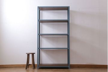 ラフジュオリジナル　落ち着いた色合いのアイアンラック(飾り棚、陳列棚)