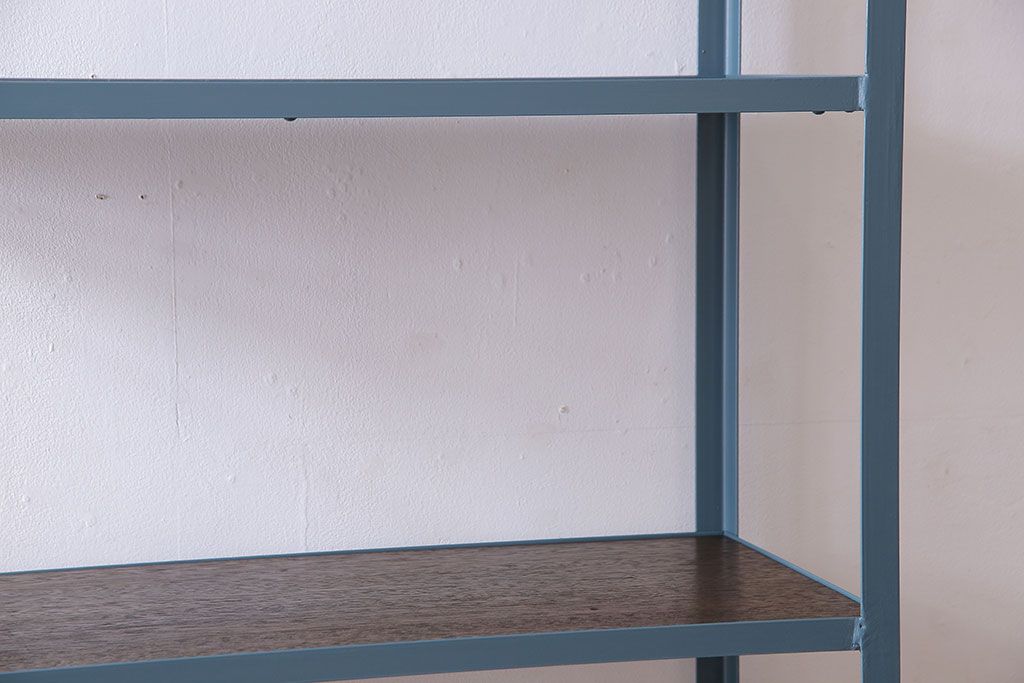 ラフジュオリジナル　落ち着いた色合いのアイアンラック(飾り棚、陳列棚)