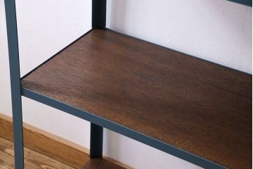 ラフジュオリジナル　落ち着いた色合いのアイアンラック(飾り棚、陳列棚)