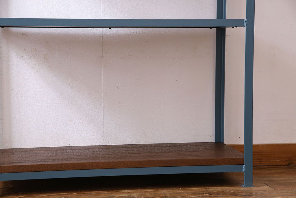 ラフジュオリジナル　落ち着いた色合いのアイアンラック(飾り棚、陳列棚)