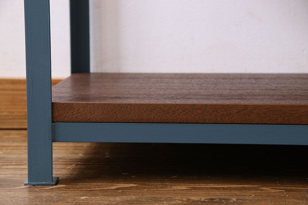 ラフジュオリジナル　落ち着いた色合いのアイアンラック(飾り棚、陳列棚)