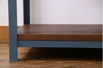 ラフジュオリジナル　落ち着いた色合いのアイアンラック(飾り棚、陳列棚)