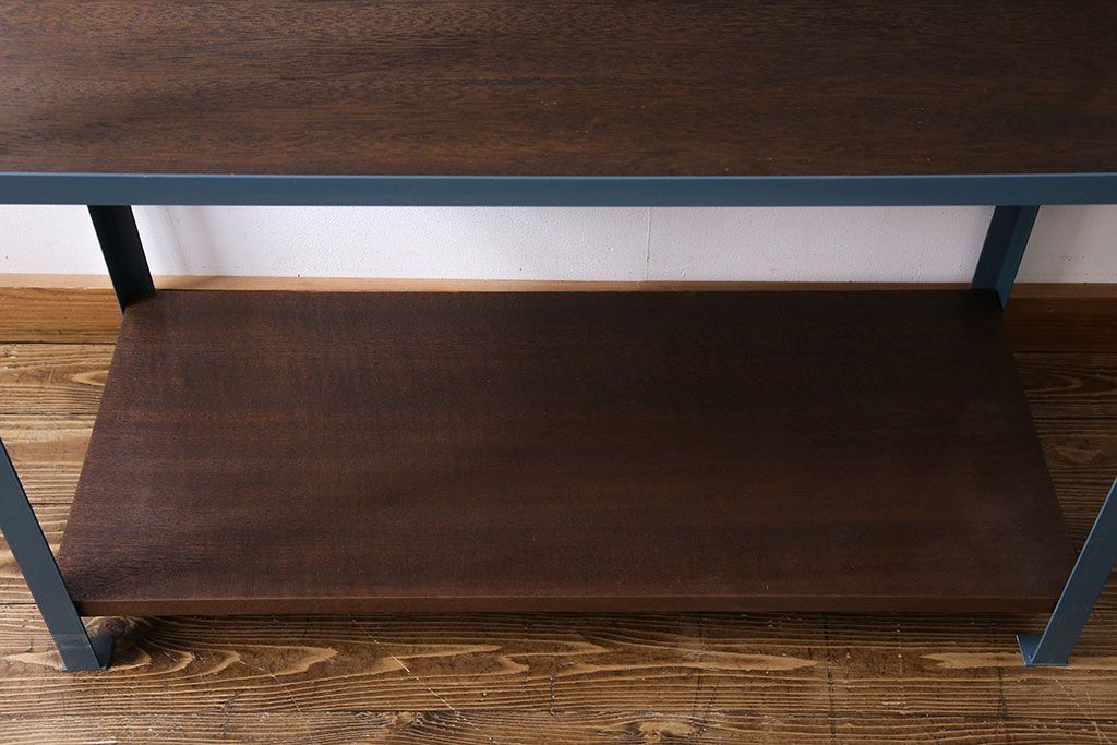 ラフジュオリジナル　落ち着いた色合いのアイアンラック(飾り棚、陳列棚)