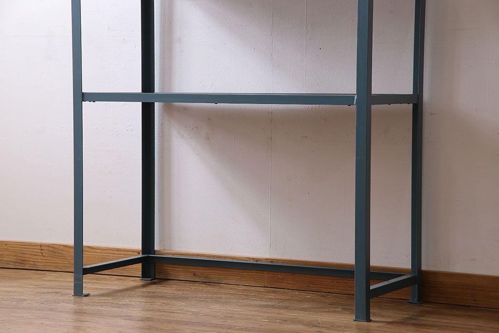 ラフジュオリジナル　落ち着いた色合いのアイアンラック(飾り棚、陳列棚)