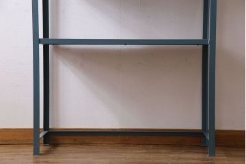 ラフジュオリジナル　落ち着いた色合いのアイアンラック(飾り棚、陳列棚)