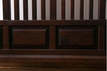 アンティーク雑貨　中古　北海道民芸家具　絶版品 シックな色合いのパーテーション(衝立て)(定価約13万円)