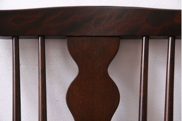 中古　北海道民芸家具　絶版品　シックで品のあるデザインのアームチェア(椅子、ダイニングチェア)
