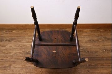 中古　北海道民芸家具　絶版品　シックで品のあるデザインのアームチェア(椅子、ダイニングチェア)