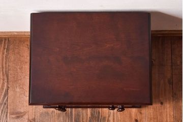 中古　北海道民芸家具　絶版品　赤みがかった色合いが魅力的な小引き出し(整理箱、チェスト)(1)