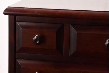 中古　北海道民芸家具　絶版品　赤みがかった色合いが魅力的な小引き出し(整理箱、チェスト)(1)