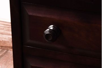 中古　北海道民芸家具　絶版品　赤みがかった色合いが魅力的な小引き出し(整理箱、チェスト)(1)