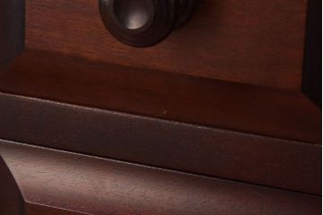 中古　北海道民芸家具　絶版品　赤みがかった色合いが魅力的な小引き出し(整理箱、チェスト)(1)