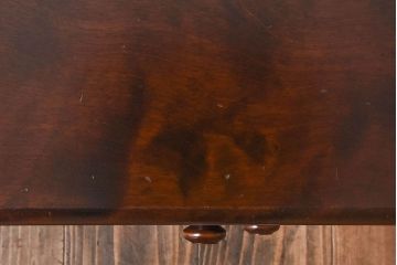 中古　北海道民芸家具　絶版品　赤みがかった色合いが魅力的な小引き出し(整理箱、チェスト)(2)