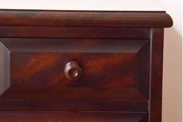 中古　北海道民芸家具　絶版品　赤みがかった色合いが魅力的な小引き出し(整理箱、チェスト)(2)