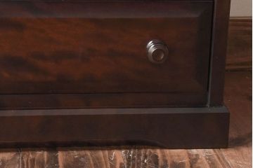 中古　北海道民芸家具　絶版品　赤みがかった色合いが魅力的な小引き出し(整理箱、チェスト)(2)