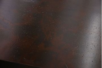 中古　北海道民芸家具　濃い色合いと滑らかな質感が魅力的なセンターテーブル(リビングテーブル)