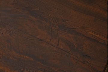 アンティーク雑貨　和製アンティーク　古い木の鉄脚ローテーブル(飾り台、テレビ台)(2)