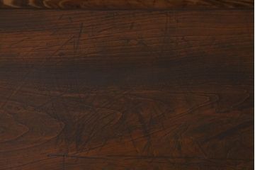 アンティーク雑貨　和製アンティーク　古い木の鉄脚ローテーブル(飾り台、テレビ台)(2)