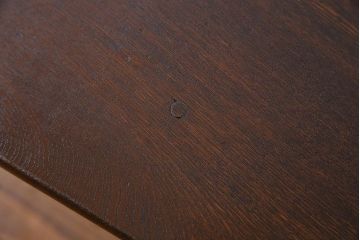 アンティーク雑貨　天板一枚板のシンプルなアンティークセンターテーブル(サイドテーブル、花台)