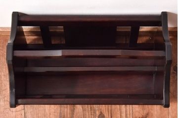 中古　北海道民芸家具　シックな雰囲気漂うマガジンラック