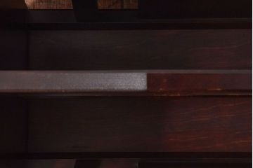 中古　北海道民芸家具　シックな雰囲気漂うマガジンラック