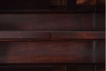 中古　北海道民芸家具　シックな雰囲気漂うマガジンラック