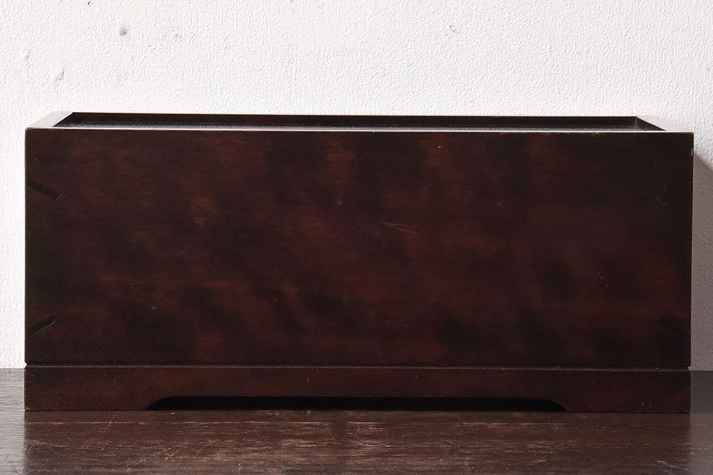 アンティーク雑貨　中古　北海道民芸家具　シックなティッシュケース(ティッシュボックス)(1)