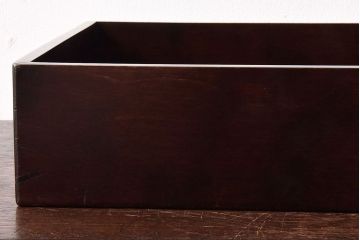 アンティーク雑貨　中古　北海道民芸家具　深みのある木の色合いが魅力的な書類箱(収納箱)