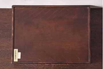 アンティーク雑貨　中古　北海道民芸家具　深みのある木の色合いが魅力的な書類箱(収納箱)