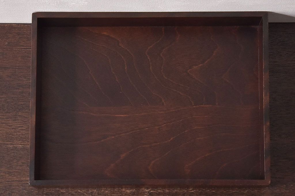 アンティーク雑貨　中古　北海道民芸家具　深みのある木の色合いが魅力的な書類箱(収納箱)