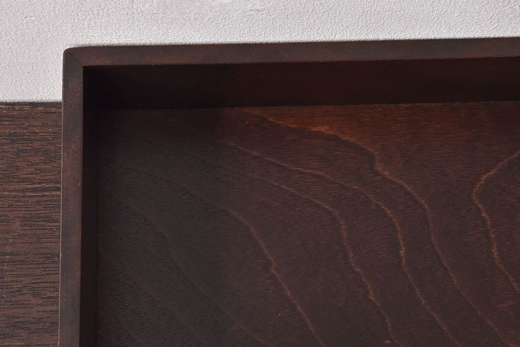 アンティーク雑貨　中古　北海道民芸家具　深みのある木の色合いが魅力的な書類箱(収納箱)