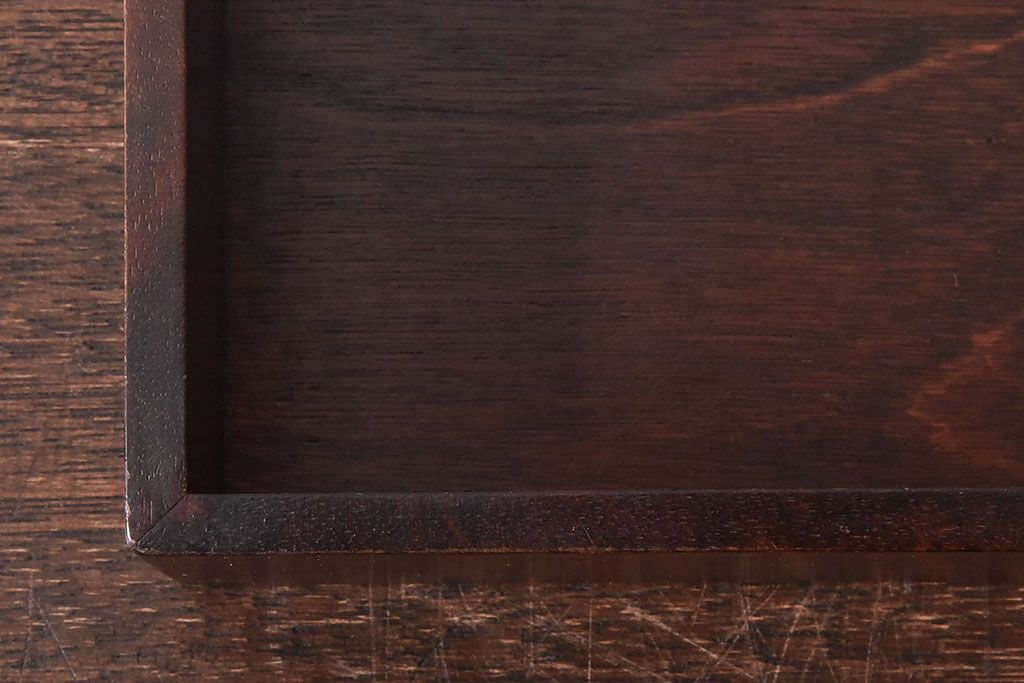 アンティーク雑貨　中古　北海道民芸家具　深みのある木の色合いが魅力的な書類箱(収納箱)