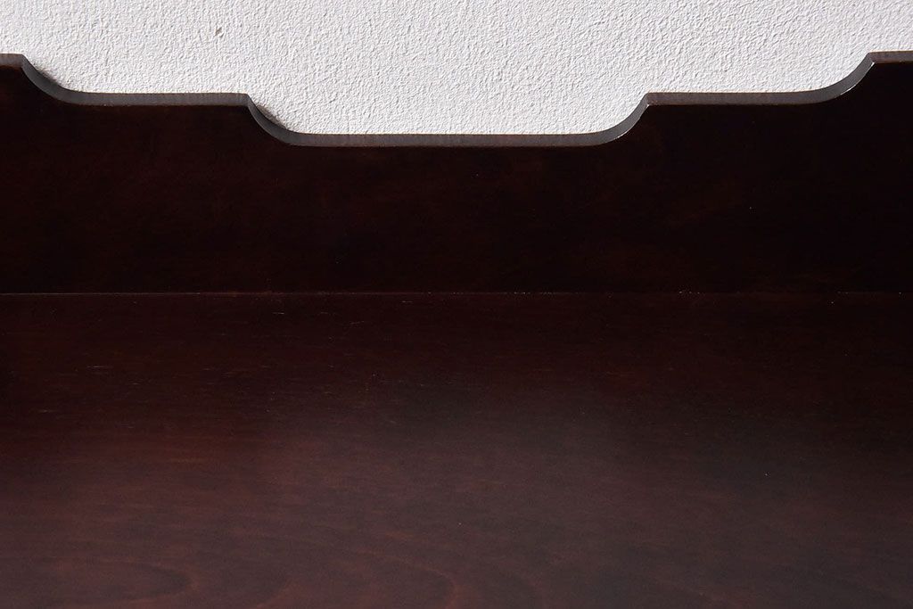 アンティーク雑貨　中古　北海道民芸家具　深みのある木の色合いが魅力的な書類箱(収納箱)