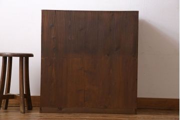 アンティーク家具　ネームプレート付き!引き出し12杯のアンティークチェスト(引き出し、ドロワー)