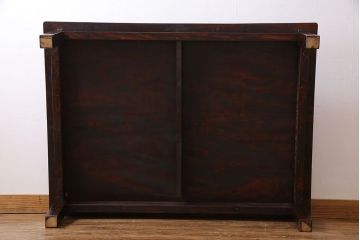 中古美品　軽井沢彫り　特注品!龍の図・ローテーブル(座卓、センターテーブル)