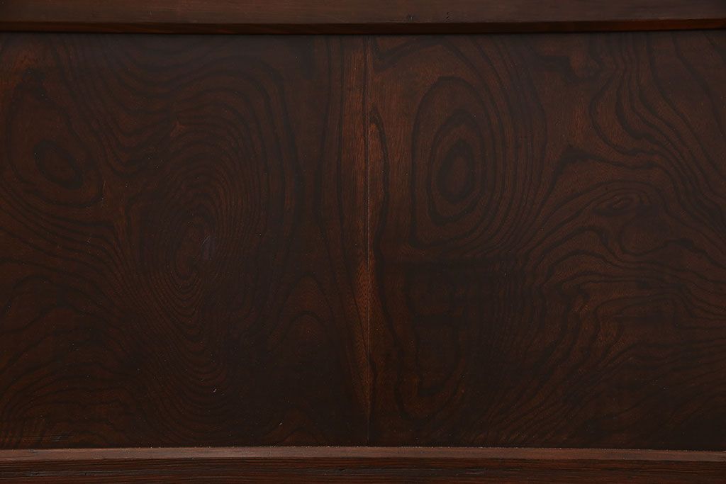 和製アンティーク　古いヒノキ材の升目蔵戸(引き戸、建具、玄関戸)