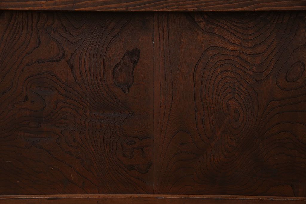 和製アンティーク　古いヒノキ材の升目蔵戸(引き戸、建具、玄関戸)