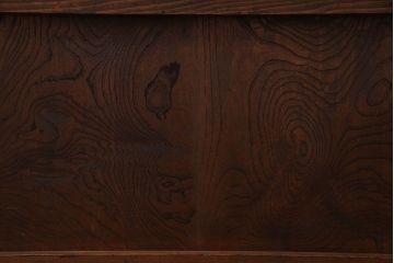 和製アンティーク　古いヒノキ材の升目蔵戸(引き戸、建具、玄関戸)