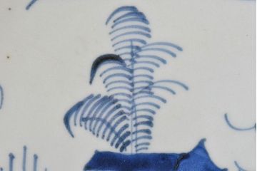 アンティーク雑貨　江戸期　古伊万里　アンティーク染付尺皿(丸皿)