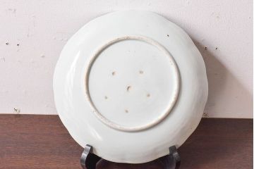 アンティーク雑貨　和食器　江戸期　梅花文・染付　アンティーク大皿・一尺