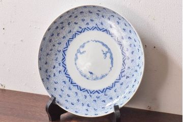 アンティーク雑貨　和食器　江戸期　古伊万里・微塵唐草　アンティーク大皿