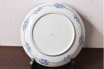 アンティーク雑貨　和食器　江戸期　古伊万里・微塵唐草　アンティーク大皿