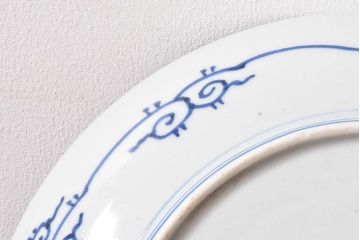 アンティーク雑貨　和食器　江戸期　古伊万里・微塵唐草　アンティーク大皿